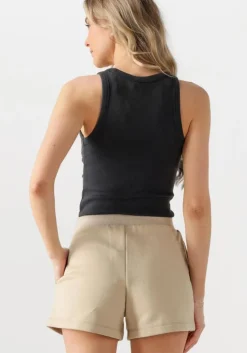 CALVIN KLEIN e top washed woven label rib tank top><noscript><img width=