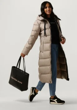 zwarte calvin klein t-shirt core instit logo slim fit tee