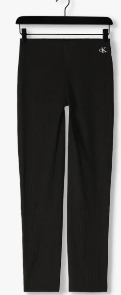 CALVIN KLEIN e wijde broek shiny rib wide leg pants><noscript><img width=