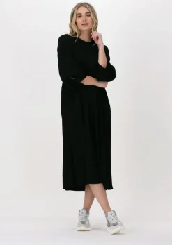 zwarte catwalk junkie midi jurk dr moon