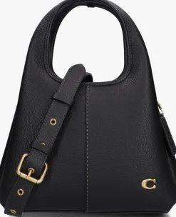 zwarte coach schoudertas lana