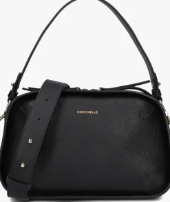 zwarte coccinelle schoudertas maleta