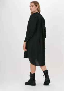 zwarte co'couture midi jurk callum volume dress