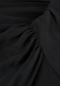 zwarte co'couture midi jurk callum volume dress