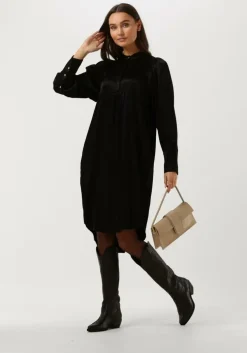 zwarte co'couture midi jurk harvey volume dress