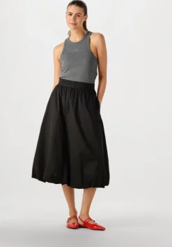 zwarte co'couture midirok poppycc balloon skirt