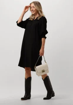 zwarte co'couture mini jurk hera frill crop dress