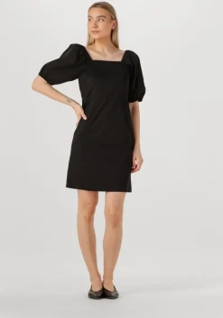 zwarte co'couture mini jurk sannacc knot dress