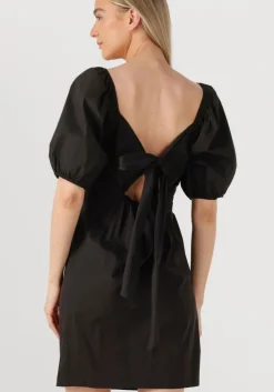 zwarte co'couture mini jurk sannacc knot dress