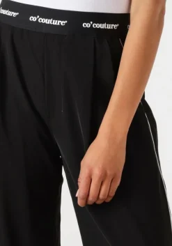 zwarte co'couture pantalon aminacc logo piping ll pant