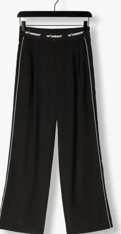 zwarte co'couture pantalon aminacc logo piping ll pant