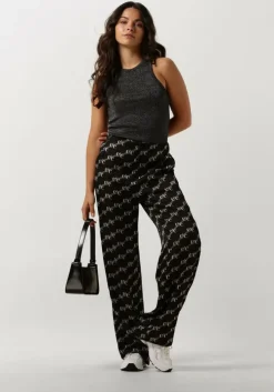 zwarte co'couture pantalon logo line pant