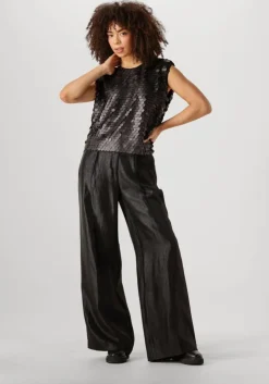 zwarte co'couture top maxi cc sequin bo blouse