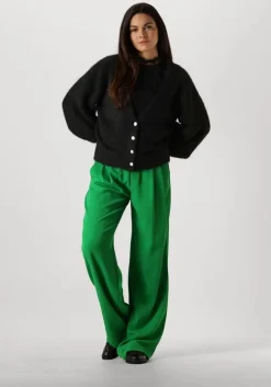 zwarte co'couture vest corelie button knit