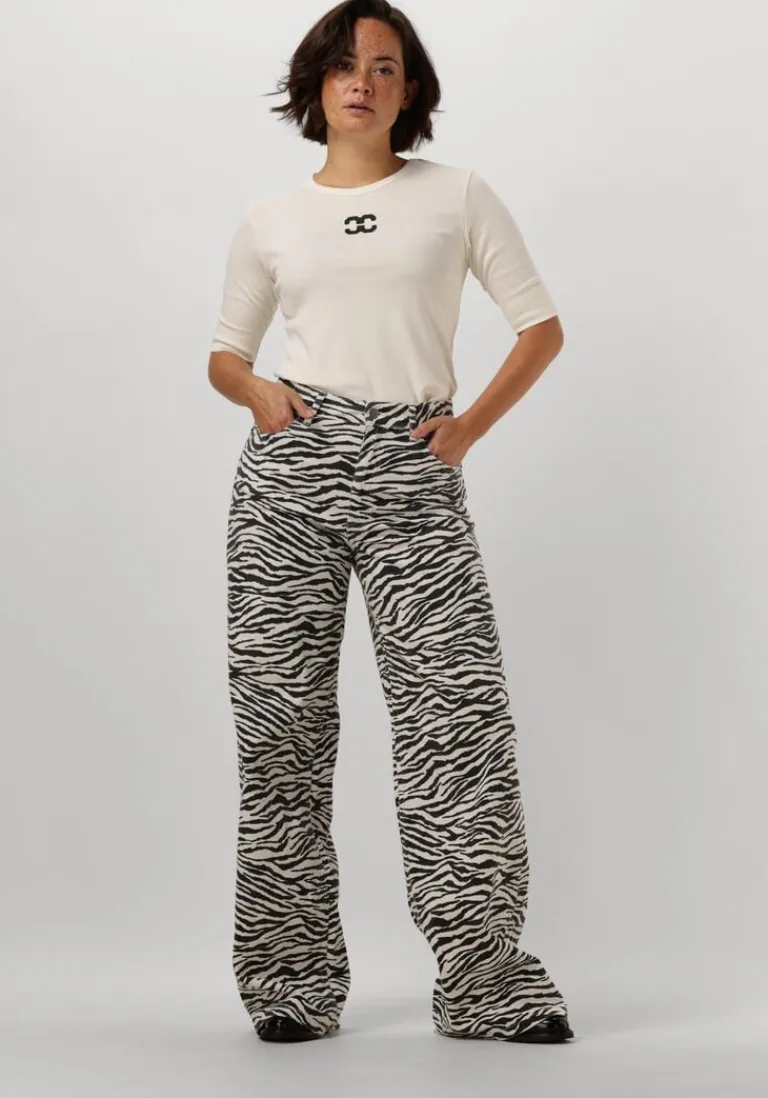 CO'COUTURE e co'couture wide jeans zion zebra wide pant>DAMES Jeans
