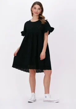 COLOURFUL REBEL e mini jurk rissey broderie anglaise babydoll dress>DAMES Jurken