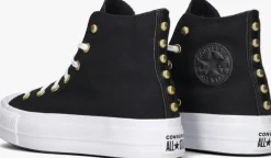 zwarte converse hoge sneakers chuck taylor all star lift platform