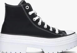 zwarte converse hoge sneakers chuck taylor lugged heel hi
