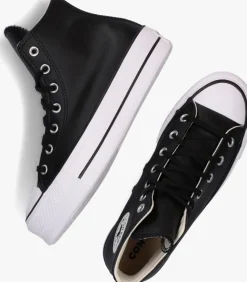 zwarte converse hoge sneakers chuck taylor all star lift hi