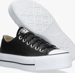 zwarte converse lage sneakers chuck taylor all star lift ox