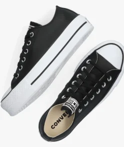 zwarte converse lage sneakers chuck taylor all star lift ox