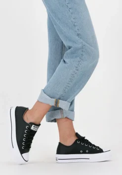zwarte converse lage sneakers chuck taylor all star lift ox