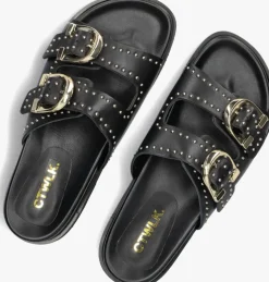 zwarte ctwlk slippers valtea