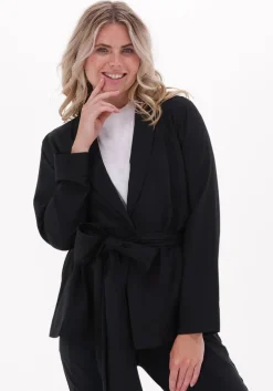 zwarte 10days blazer belt wrap blazer
