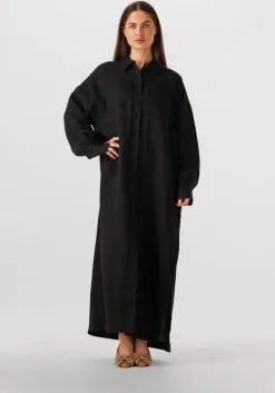 zwarte drykorn maxi jurk dravena