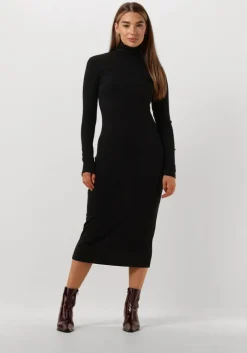 zwarte edited maxi jurk gustava dress