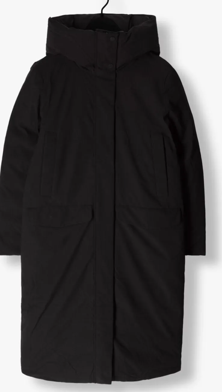 zwarte elvine gewatteerde jas asha