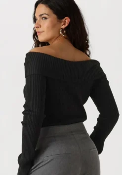 zwarte envii top entopo o-s ls knit 5253