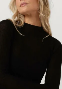 zwarte envii tops & t-shirts enfrog t-n ls knit 7059