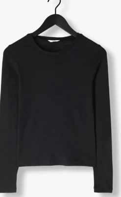 zwarte envii tops & t-shirts enanna ls o-n tee 7226