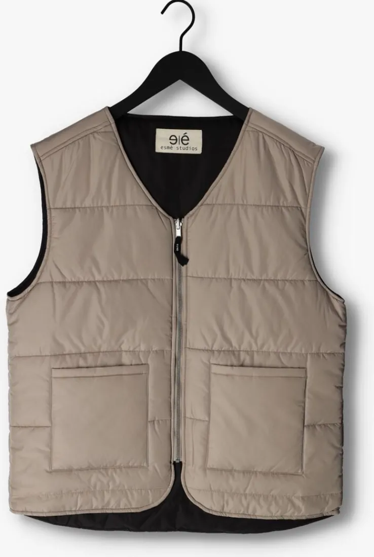 zwarte esmé studios bodywarmer kinsley reversible vest