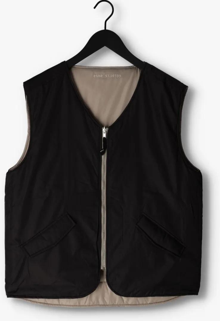 zwarte esmé studios bodywarmer kinsley reversible vest