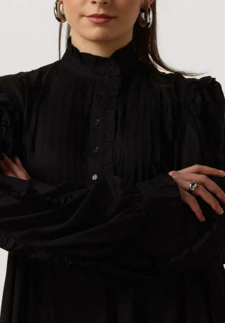 zwarte est'seven mini jurk lizzy long dress