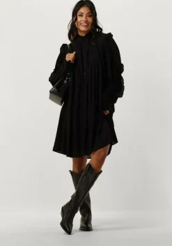 zwarte est'seven mini jurk lizzy long dress