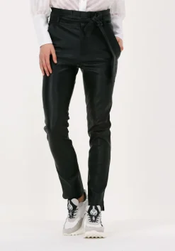 EST'SEVEN e est'seven pantalon est'paper bag stretch leather>DAMES Broeken
