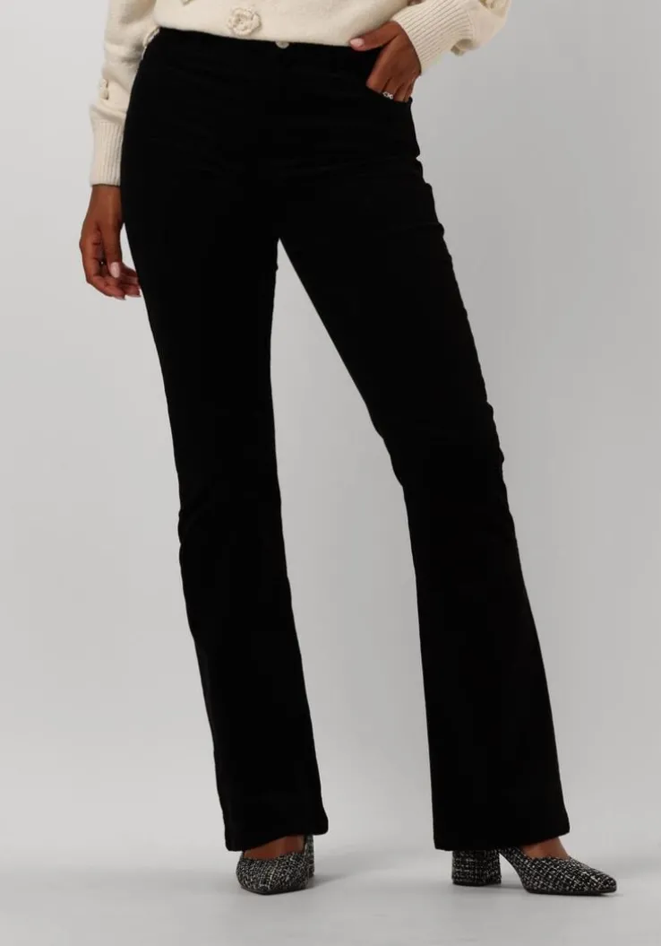 zwarte fabienne chapot flared broek eva flare trousers