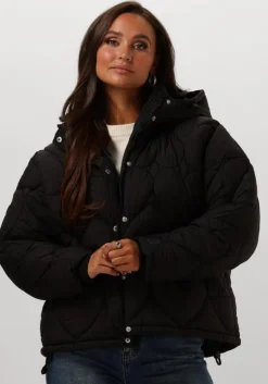 zwarte fabienne chapot gewatteerde jas prisca short puffer