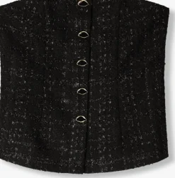 FABIENNE CHAPOT e top twinnie tweed top><noscript><img width=