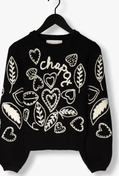 zwarte fabienne chapot trui vesper pullover