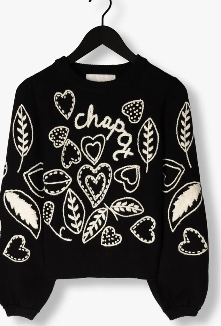 zwarte fabienne chapot trui vesper pullover
