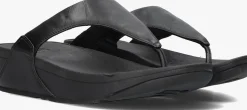 zwarte fitflop teenslippers lulu leather toe-post