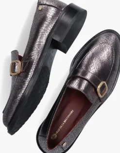 zwarte fred de la bretoniere loafers ilay buckle