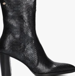 zwarte fred de la bretoniere enkellaarsjes paige ankle boot