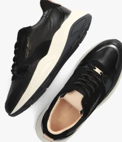 zwarte fred de la bretoniere lage sneakers flame