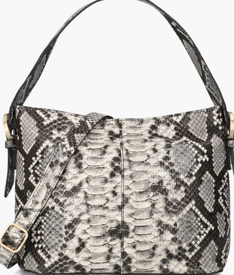 FRED DE LA BRETONIERE e handtas lindi bucket bag python printed leather>DAMES Handtassen