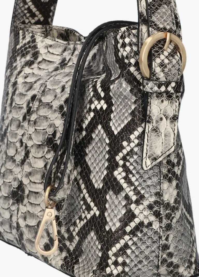 FRED DE LA BRETONIERE e handtas lindi bucket bag python printed leather>DAMES Handtassen